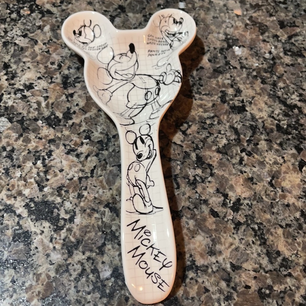 Brand New Disney Spoon Rest Mickey Sketchbook Spoon Rest Original
